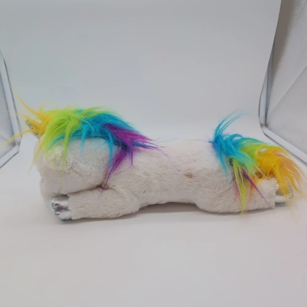 Plush Unicorn Toy with Rainbow Mane Stuffie Stuffed Animal